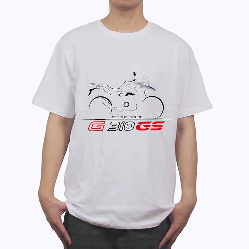 KODASKIN мода подходит для G310GS мотоциклетные Стиль Для мужчин летняя футболка Повседневное короткий рукав o-образным вырезом Для мужчин топ, футболка, рубашка