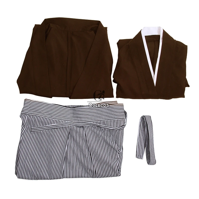 Японские мужские традиционные кимоно ROLECOS для косплея свободные с легким поясом