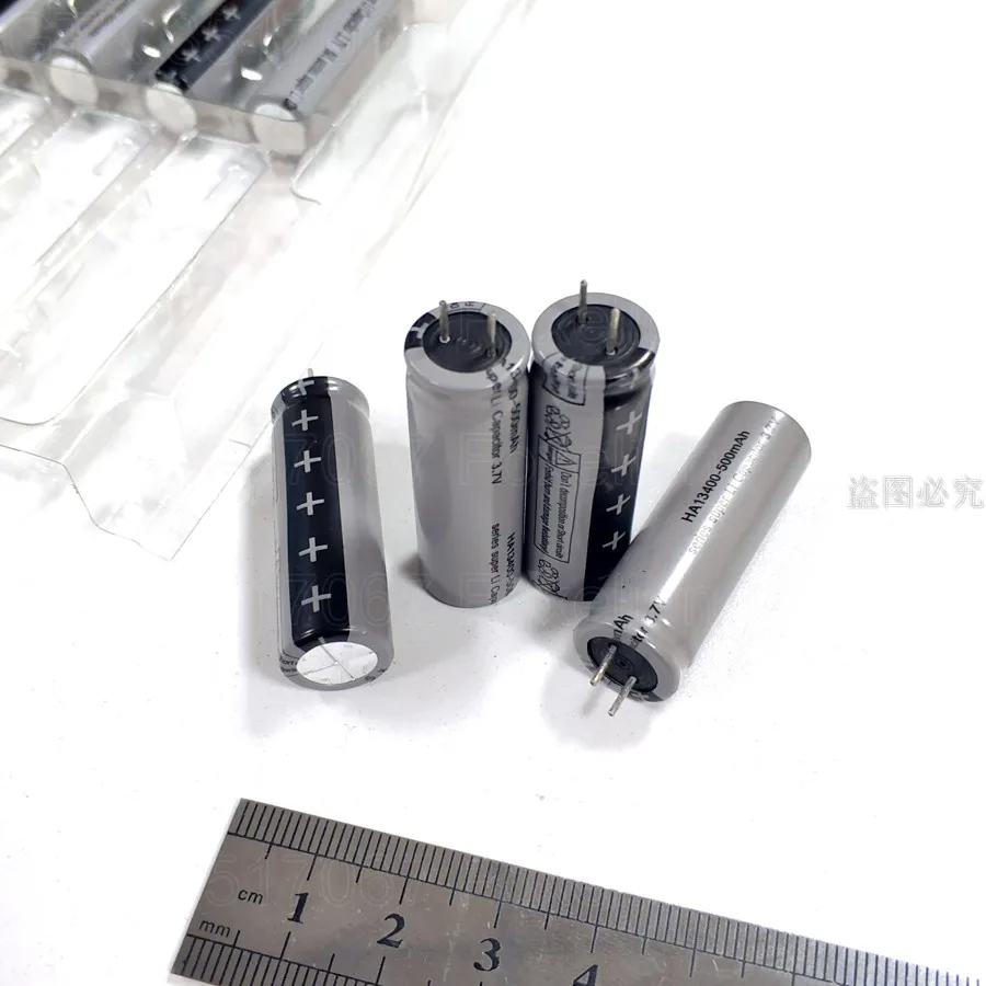 10 шт. литий-ионный супер конденсатор 13400 3,7 в 500 мАч ячеек ...