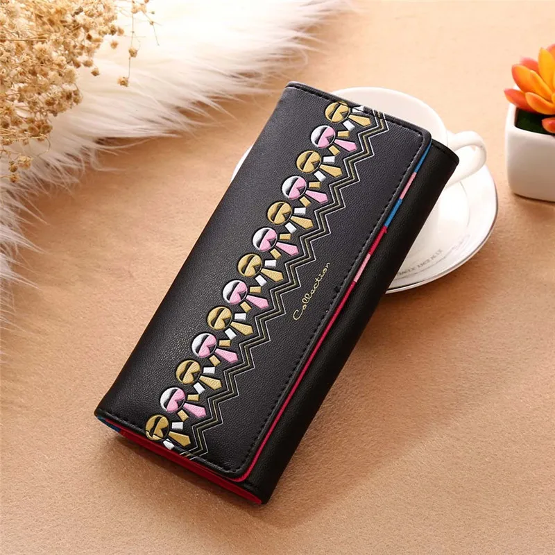 

Hot Sale Women Wallet Long Printing Pattern Hasp Coin Purse Female Card Holder Handbag Lady Clutch Purse notecase DropShipping