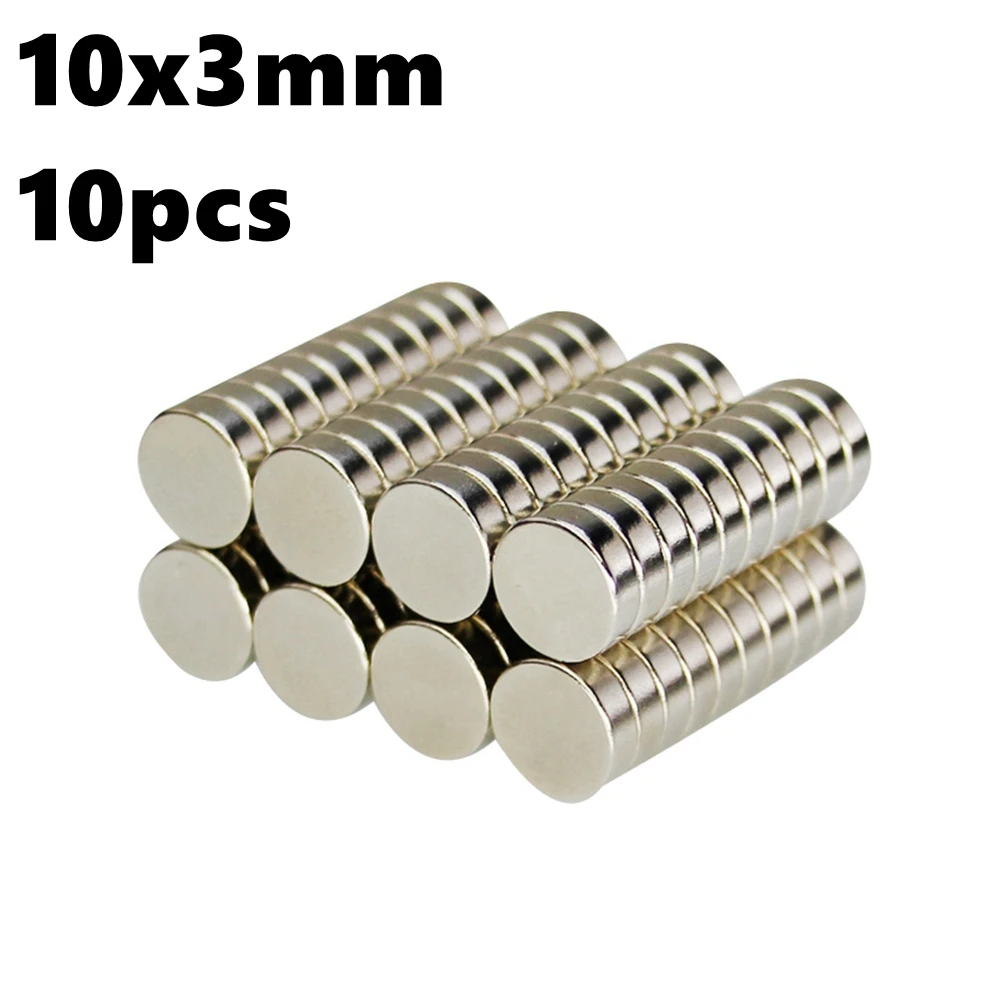 

Neodymium Magnets Super Powerful Magnetic Sheet Small Round Disc 10mm x 3mm N35 Rare Earth Iman Neodimyum Magnet 10x3 10pcs Lot