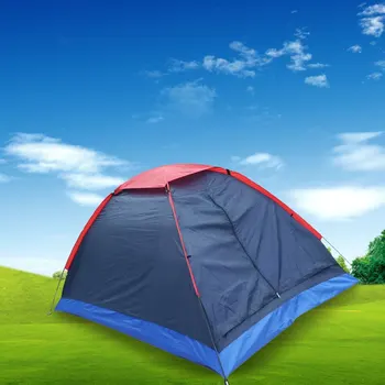

Professional 2 People Outdoor Travel Camping Tent Beach with Bag 2 Persons Waterproof PU 1000 mm Polyester Fiber Tent 2019