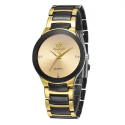 Мужские часы, Модные Кварцевые аналоговые наручные часы, мужские часы, Топ бренд, роскошные черные золотые мужские часы, Топ бренд