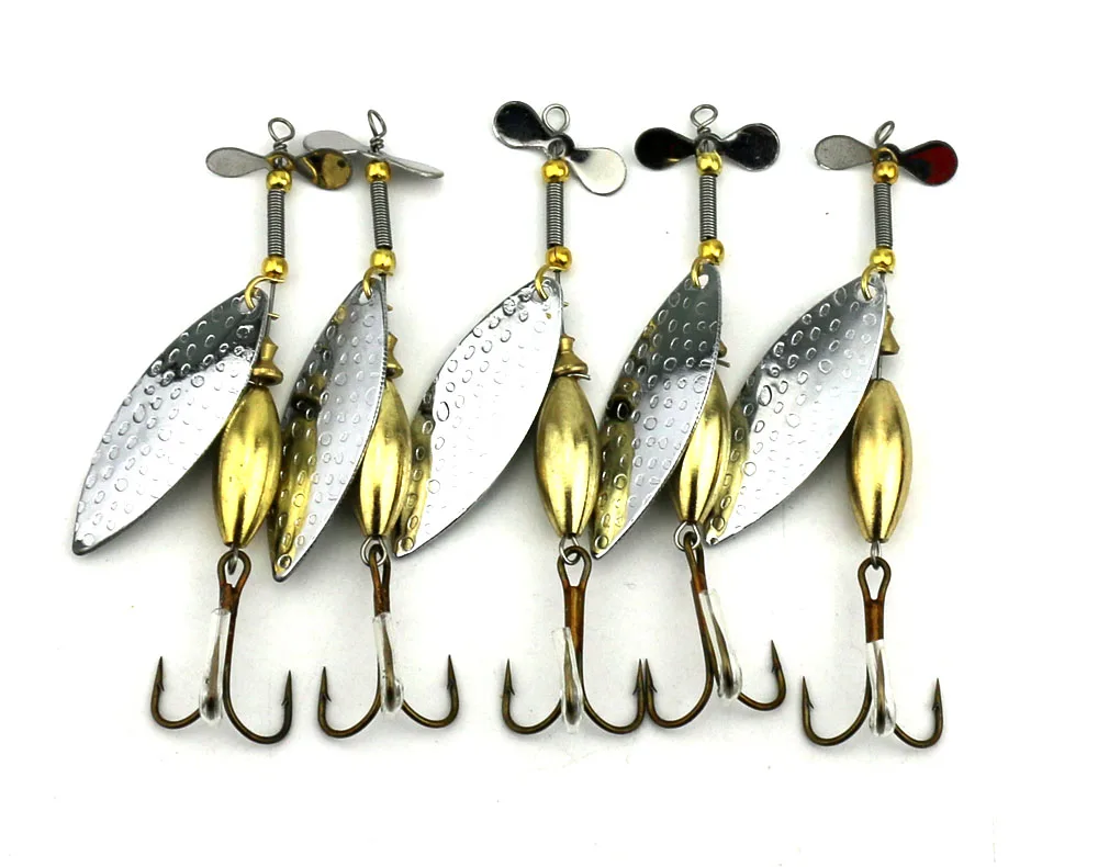 9.8cm 16g Spinner bait Spoon Fishing Lure Fishing Spoon Lure pesca Metal Jig Lure buzz bait Bass