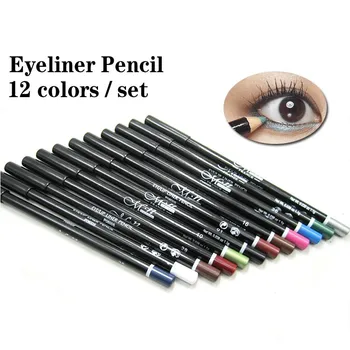 

12pcs/lot 12 Colors Eye Make Up Eyeliner Pencil Waterproof Eyebrow Beauty Pen Eye Liner Lip sticks Cosmetics Eyes Makeup