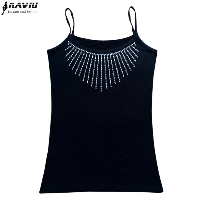 

Hot sale! 2016 NEW Modal fashion ladies Sling sexy underclothing low-cut women's cotton Tank tops black white free shipping