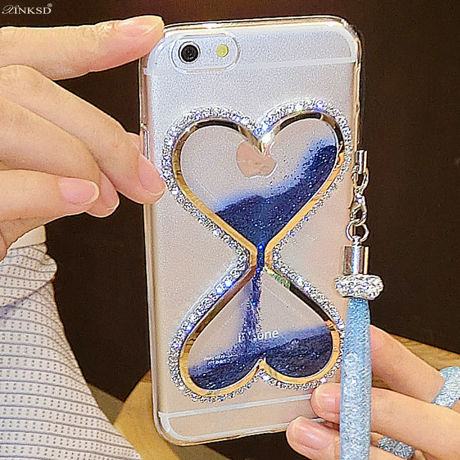 2017 Dynamic Liquid Phone Case For iPhone 8 Cases Bling