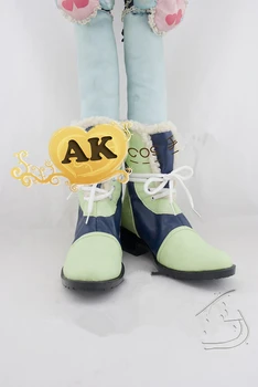 

Anime DMMD Dramatical murder noiz shoes blue green cosplay Boots costum made