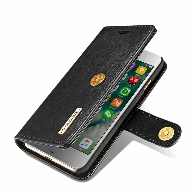 

DG.MING Flip Case for iphone 6 6s 7 8 Plus PU leather Wallet Case Luxury Card Holder Stand Phone Case Cover for iphone X 10