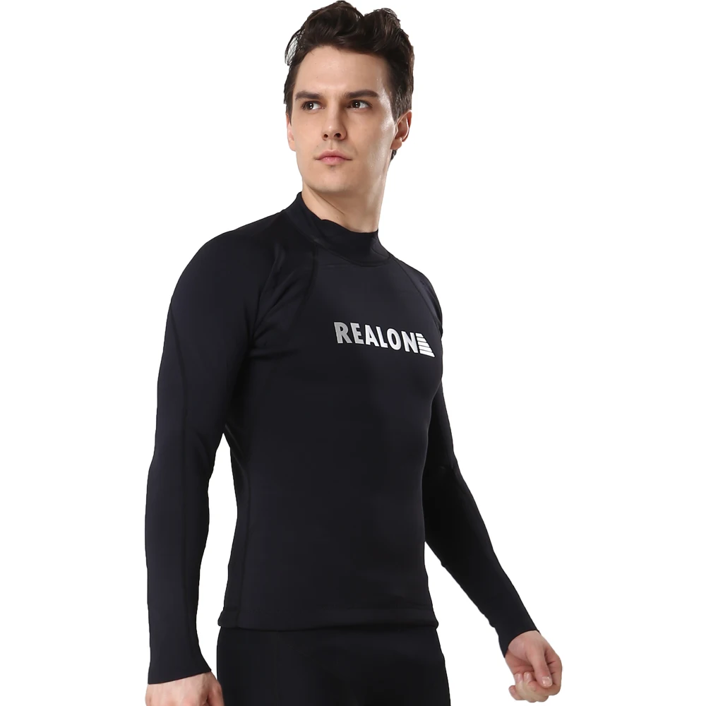 

Long Sleeves Surfing Suits with 2mm Neoprene Super Stretch Men Wetsuits Thermal Top Rash Guard for Diving Surfing Swimsuit