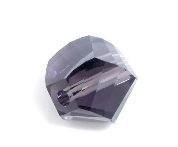 

Glass Loose Beads Irregular Purple Transparent Faceted About 8mm( 3/8") x 7mm( 2/8"), Hole: Approx 1.1mm, 7 PCs new