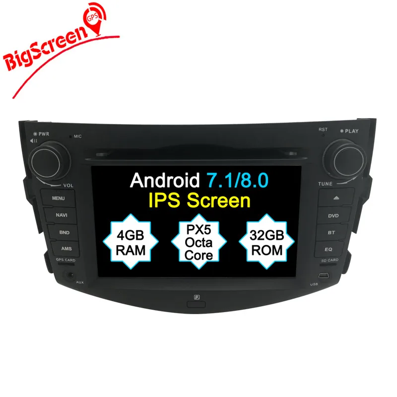 Автомобильный DVD плеер с восьмиядерным процессором Android 9 0 GPS навигацией для Toyota