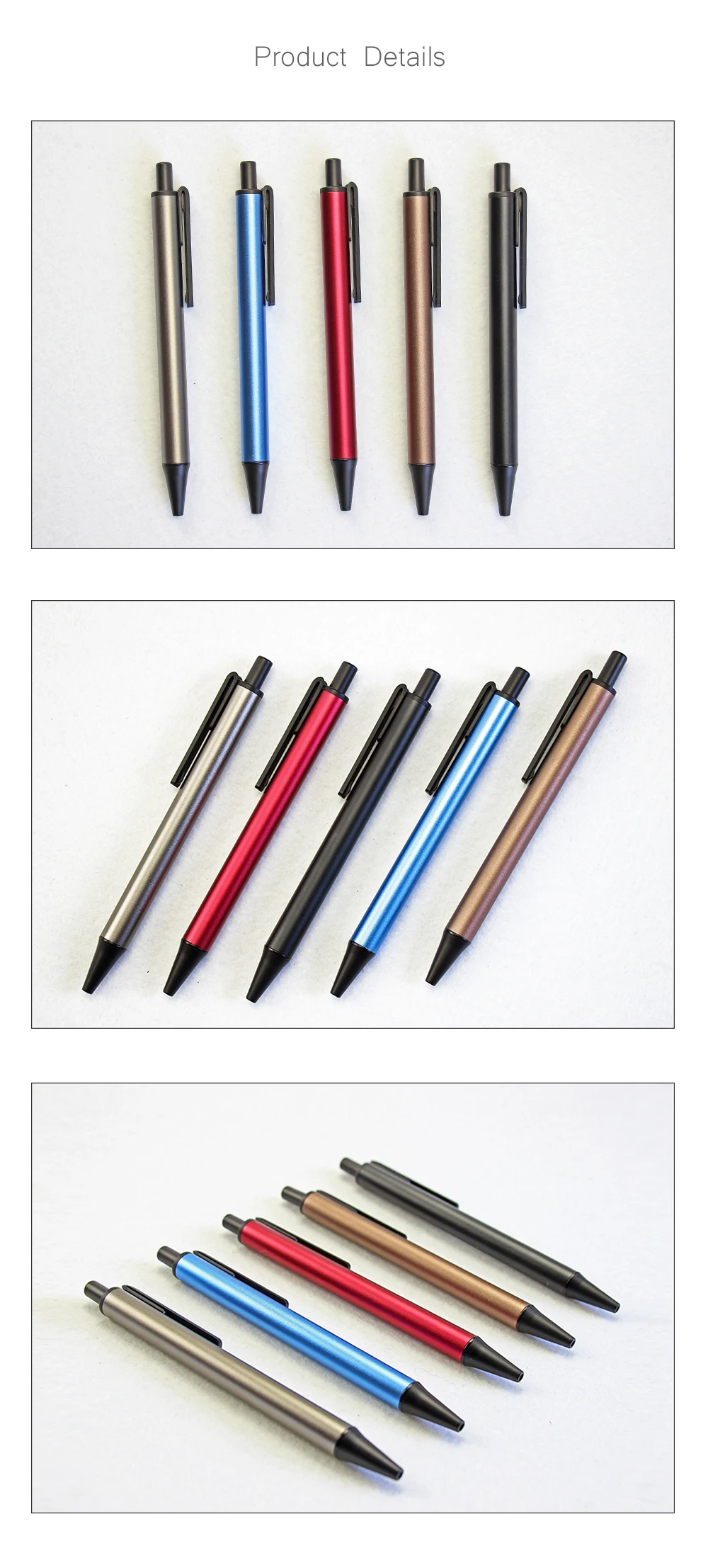 Цветная металлическая гелевая ручка, рекламный подарок, офисный бизнес, Черная гелевая большая емкость, сменные Углеродные ручки, канцелярские принадлежности, подарок