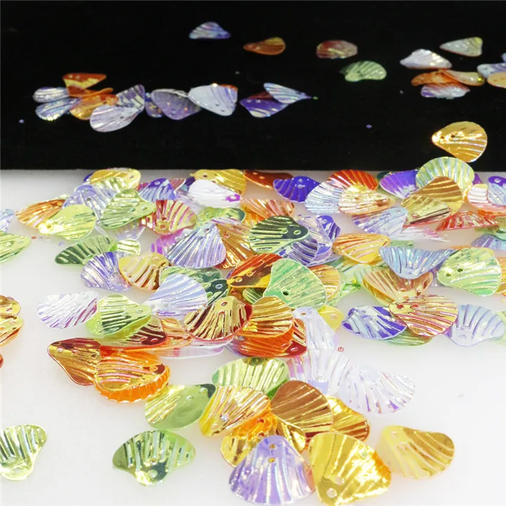 8 30g Smiley Face Sequins For Crafts Paillettes Clothing Leaves Glitter Shell Love Sequin Bag Decor DIY Scrapbooking Accessories