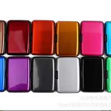 Водонепроницаемый Бизнес ID держатель для кредитных карт Алюминиевый металлический корпус коробка для кредитных карт 120 шт