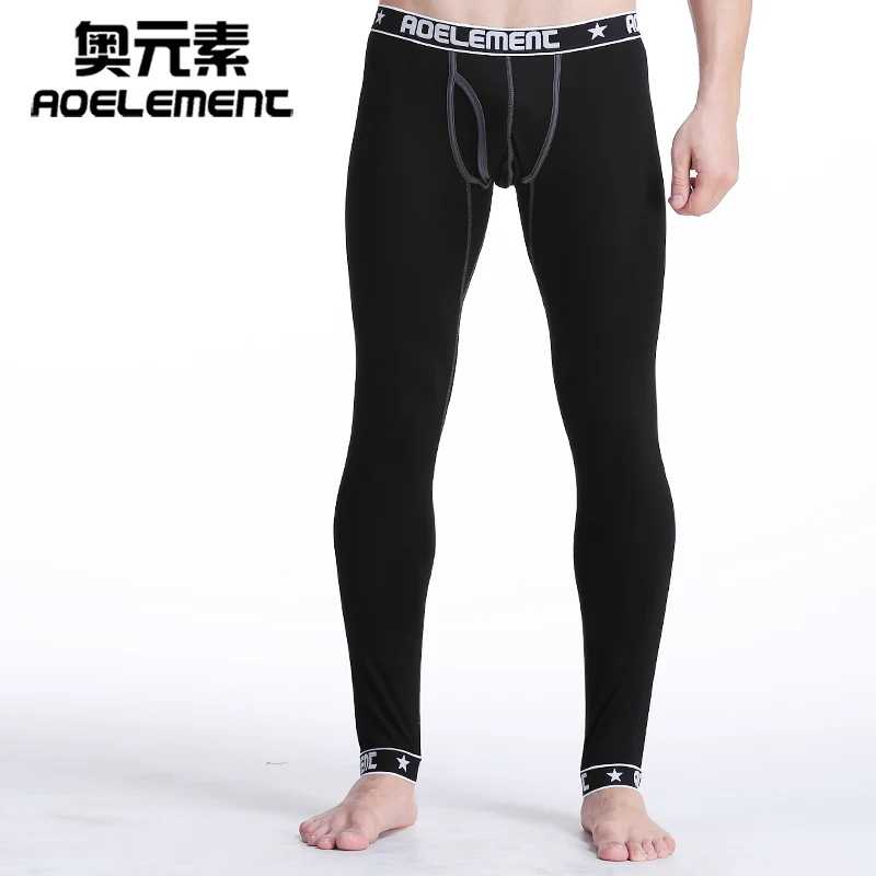 Men's Autumn Pants Thin Trousers Pants Modal Trousers Warm Pants Cotton Slim Sexy Leggings long john men thermal mens bottoms