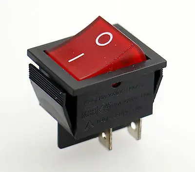 SOKEN Red Light DPST ON/OFF Snap in Boat Rocker Switch 16A/250V UL TUV list | Обустройство дома