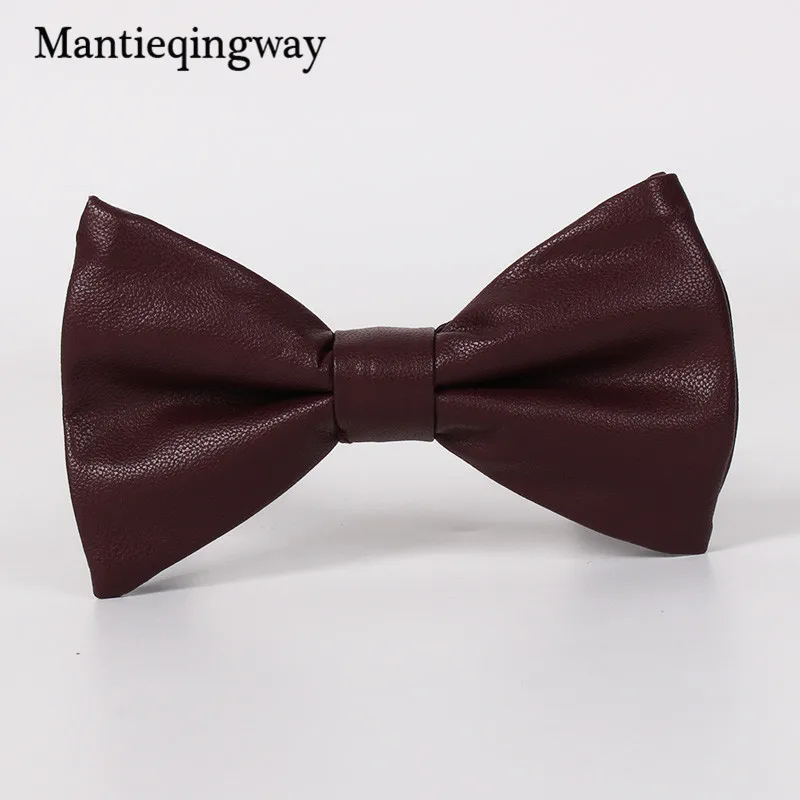 Mantieqingway бренд галстук-бабочка карамельного цвета искусственная кожа свадебный галстук аксессуары для галстука модные обтягивающие галстуки-бабочки для мужчин - Цвет: FB0359