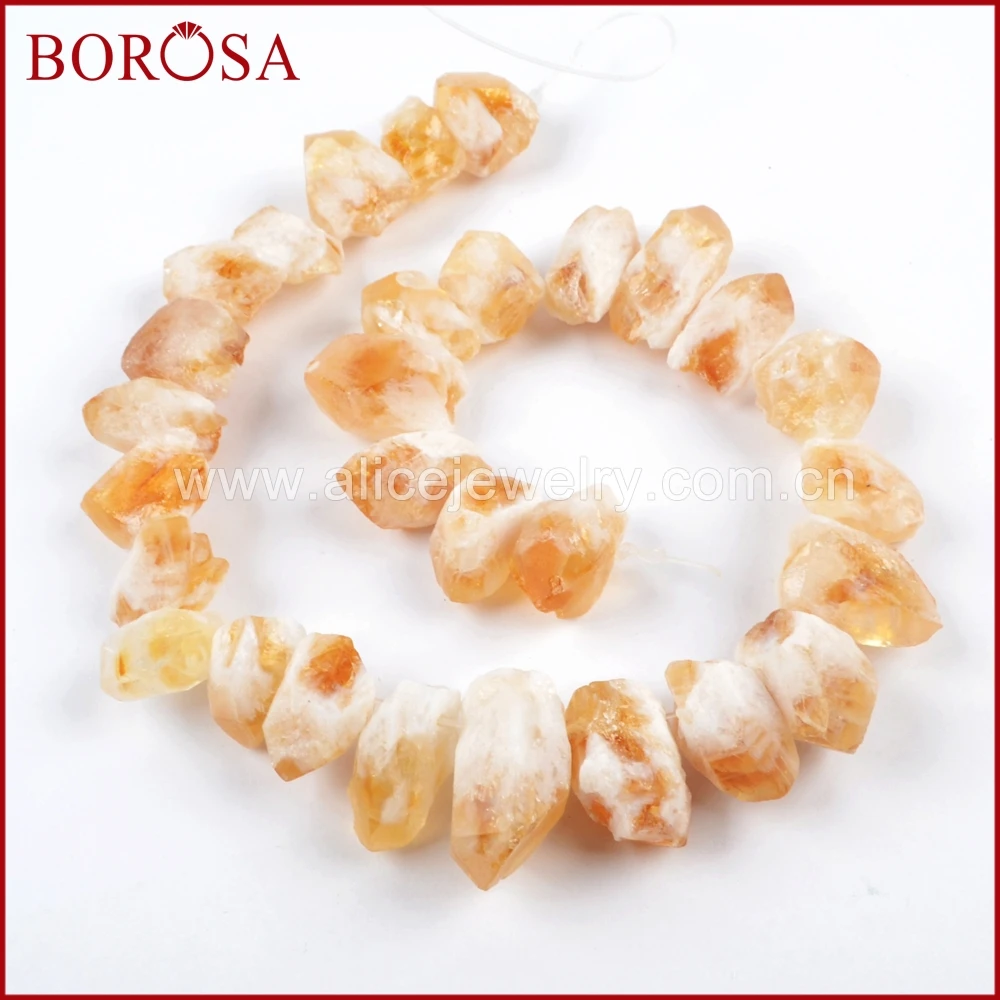 BOROSA 5 нитей 16 дюймов Новые Натуральные Кристальные необработанные ci-trine бусы