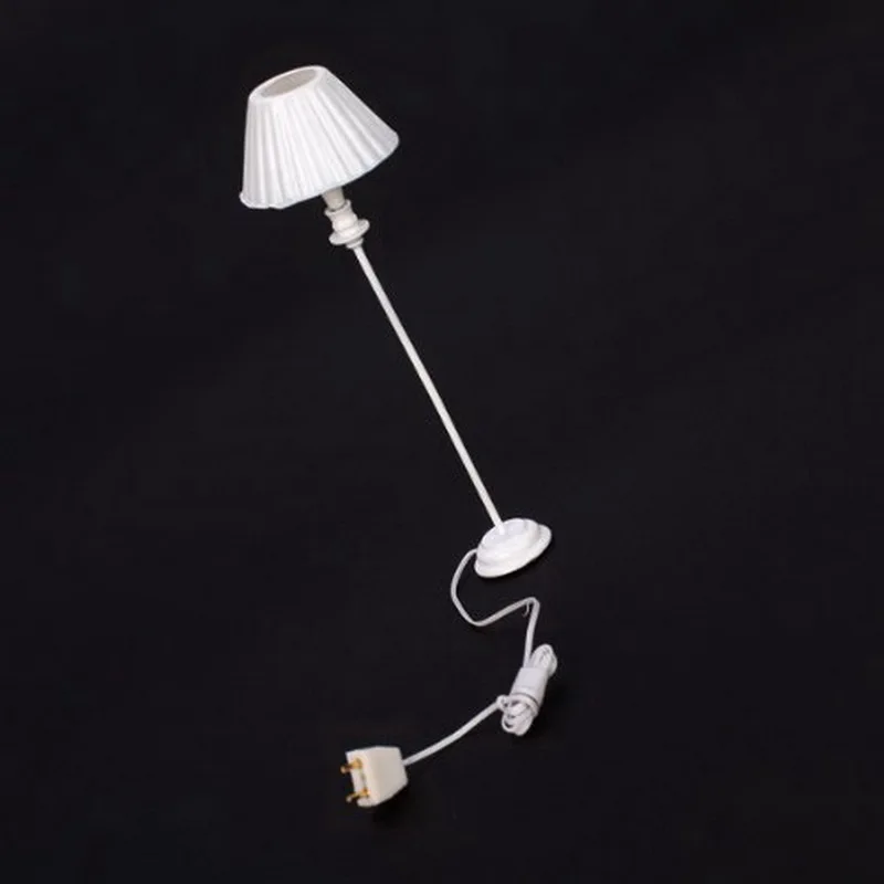 9 12V Shell Shade Miniature Floor Lamp Light for 112 Dollhouse