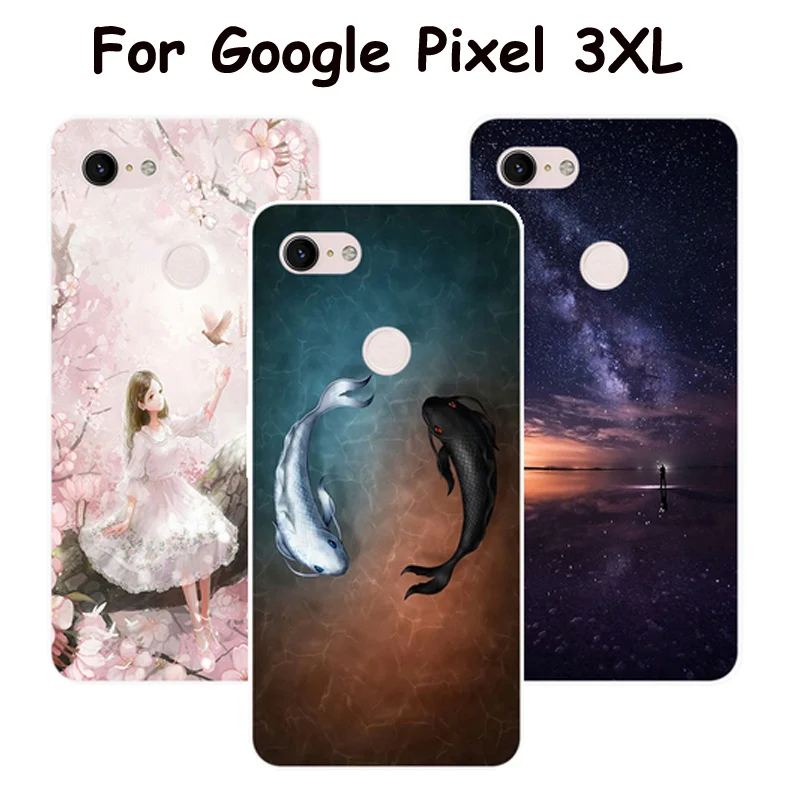 For Google pixel 3 XL case Soft Anti Skiding Silicone Case Starry sky Back Cover Pixel 3XL XL3 Coque pixel3 Fundas | Мобильные