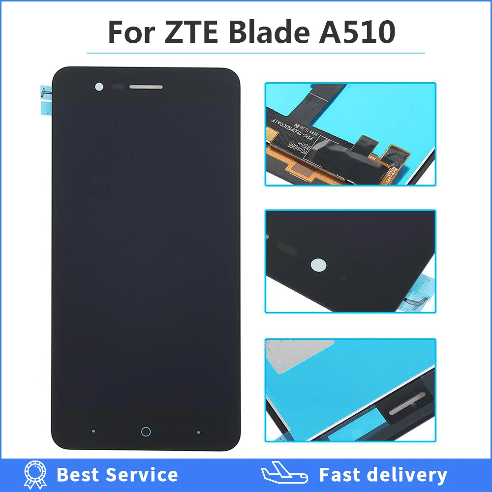 5,0 дюймов ЖК-дисплей для zte blade a510 дисплей сенсорный экран дигитайзер для zte blade a510 экран для zte A510 дисплей в сборе