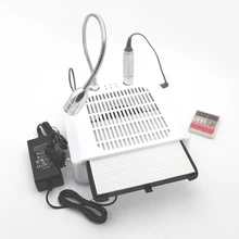 60 Вт 3 в 1 электрическая дрель для ногтей пылесборник всасывающая машина настольная с лампой Маникюр Педикюр оборудование для дизайна ногтей дрель для ногтей