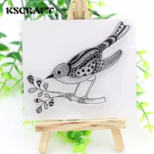 KSCRAFT Bird and Branch Clear Silicone Stamp for DIY scrapbooking/photo album Decorative craft