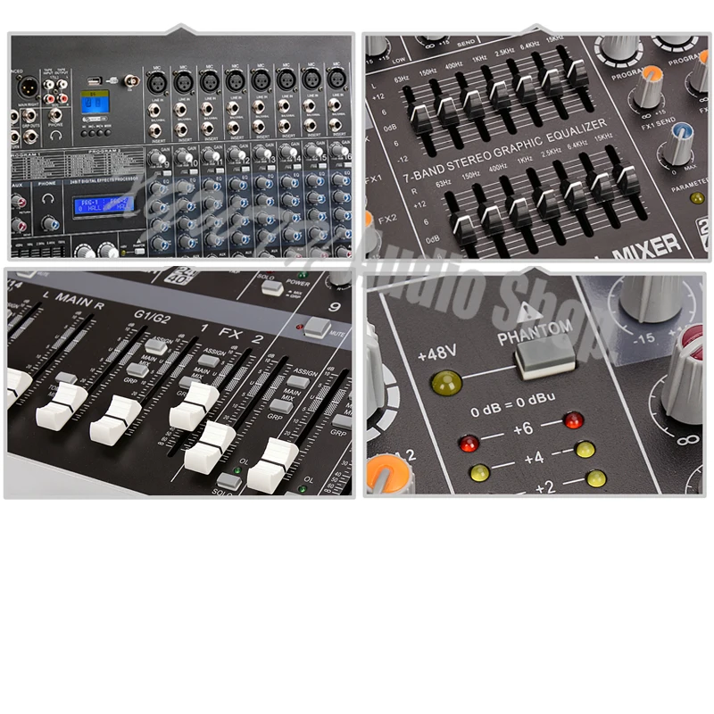 16 Channel Mixer USB Stage Karaoke Conference