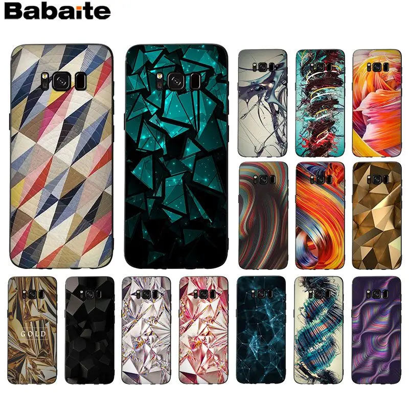 Мягкий чехол для телефона Babaite 3D с изображением бриллиантов на заказ черный GALAXY s5