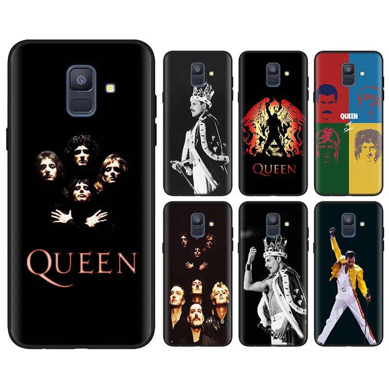 

Freddie Mercury Wembley Queen Black Soft Cases for Samsung Galaxy J6 J8 J4+ J6+ S9 S10 Plus S10e M10 M20 M30 Silicone Cover