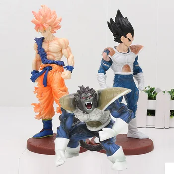 

20cm Dragon Ball Kai Super Saiyan son goku Vegeta wild style Baboon Ohzaru PVC Action Figure Toy Dragon Ball z figure