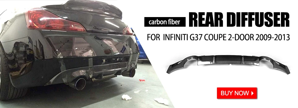 Авто диффузор, губа на задний бампер для Infiniti G37 G37S купе 2-двери 2009-2013 База купе путешествие Coupe углеродного волокна/FRP