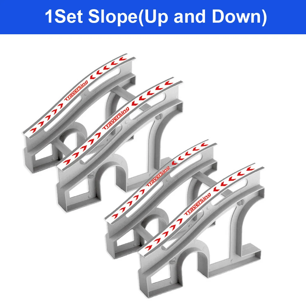 5,5 см магический вагон, игрушечный гоночный трек, автомобиль, сделай сам, универсальные аксессуары для магического трека, развивающие игрушки для детей, подарки для детей - Цвет: 1SET SLOPE
