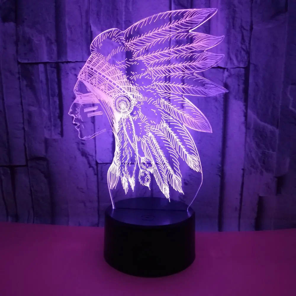 Главный 3D светодиодный Настольный светильник ночные светильники Usb детский сенсорный переключатель Usb Lampara настольная лампа домашний декор Освещение