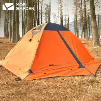 

Mobi Garden 2 Person Use Double Layer Aluminum Poles Waterproof Windproof Camping Tent Beach Tent With Snow Skirt