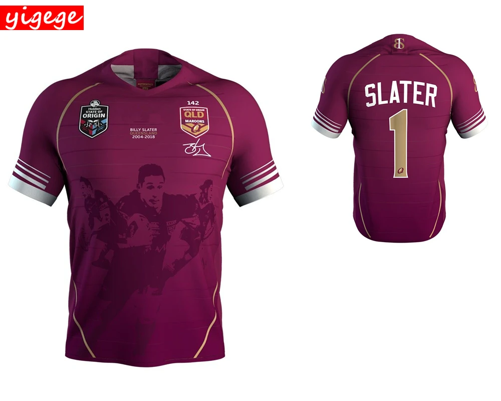 

Australia 2018 MAROONS CAMERON SMITH JERSEY Maroons State of Origin Jersey QLD rugby Jerseys League Rugby shirt s-3xl