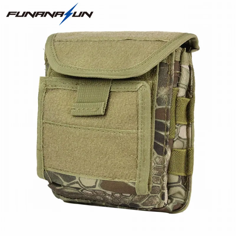 Military Molle Admin Front Vest Ammo Storage Pouch Magazine Utility Belt Waist Bag For Hunting Shooting Paintball CF Game