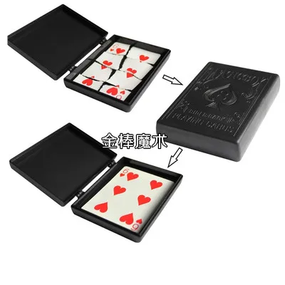 

Restore Magic Miracle Card Illusions,magic Novelties,Magic Box Tear Off Poker Make Whole Professional Magic Props Irelia Magic