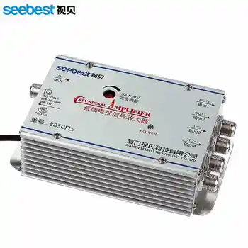 

2017 NEW Seebest SB-8830FL9 1 in 4 out TV signal amplifier 30db RF signal amplifie Antenna signal amplifier LNA for TV