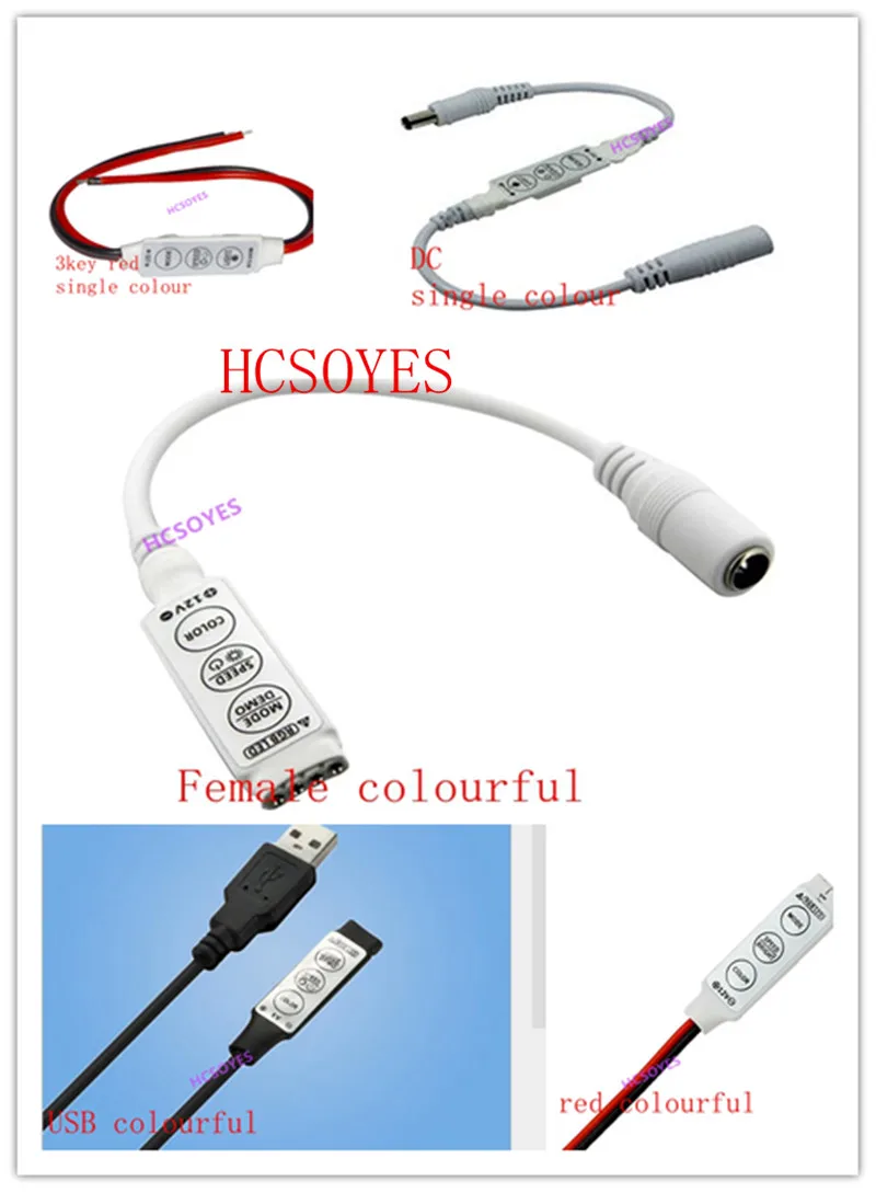 Мини контроллер для светодиодных лент 3528 5050 5630 3014 SMD|Контролеры RGB| |