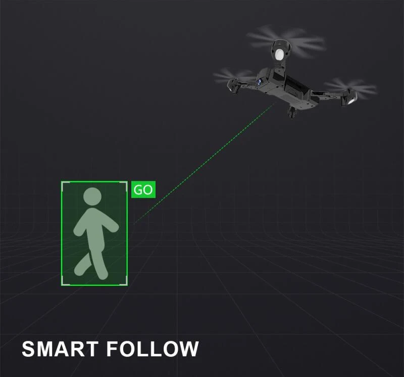 Travel Camera Foldable GPS WIFI FPV RC Drone APP Control Helicopter With FPV HD Camera 1080P Smart Follow Me Mode Drone VS S70W