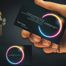 Пользовательские черные визитные карточки печать бесплатный дизайн и полноцветная двусторонняя печать Персонализированные визитные карточки 500 шт./лот