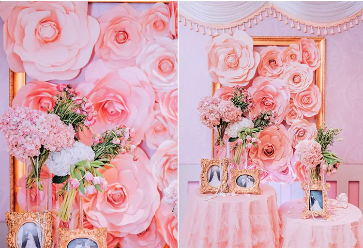 21 шт. гигантская бумага набор цветов, большой цветок, большой бумажный цветок для фон свадебного торжества цветок стены фон украшения