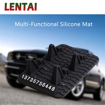 

LENTAI 1Set Car parking card Phone stand Auto Non-slip mat For Mercedes Alfa Romeo Fiat 500 BMW E39 E46 E90 E60 E36 Mini Cooper