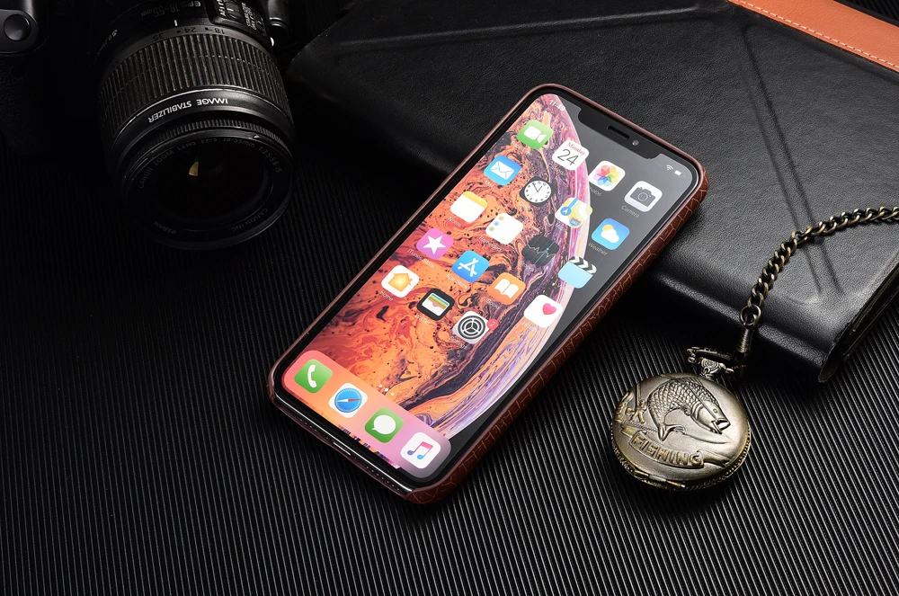 Мягкая задняя крышка из искусственной кожи крокодила для iphone X XS Max XR 11 Pro, Винтажный чехол для телефона, чехол s для iphone 7 8 Plus 6 6 S, чехол