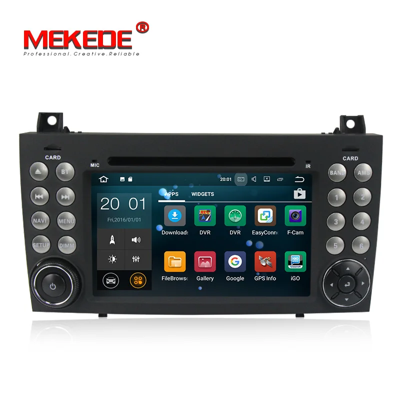 Top Android7.1 Quad core HD screen Car Audio dvd player for Benz R171 W171 Benz SLK 2004-2011 Auto Radio Audio Headunit 2
