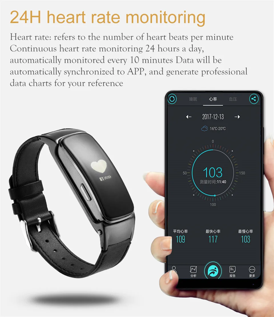 YKSO Bluetooth Smart band With SIM Card  smart bracelet B3 Plus Smart Wristband Heart Rate Monitor Smart band  (10)