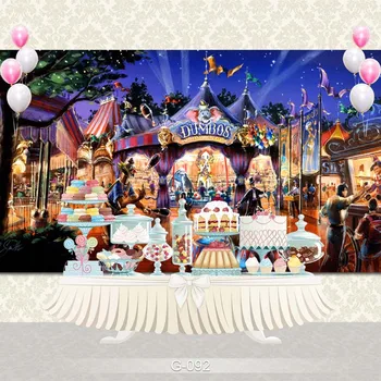 

Customize home decoration Photography Backdrop Studio Background Cartoon Baby Kid Party Birthday photo background G-092