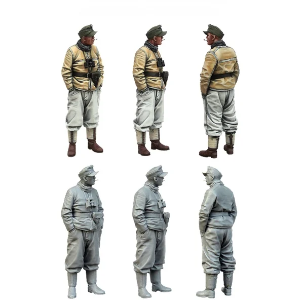 

1/35 German Panzer crewman Resin kit soldiers GK Military subject matter of WWII Scene combination Uncoated No colour